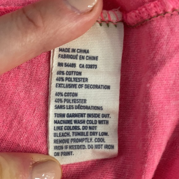 American Eagle Pink V-neck T-Shirt Size S - Picture 6 of 6